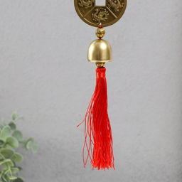 Колокольчик металл "Четыре бога" 1 колокол d=2,5 см 37х5 см