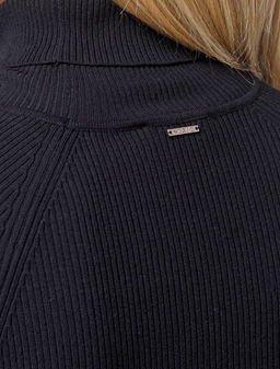 VILATTE / Свитер тонкой вязки в рубчик из вискозы  фото 2