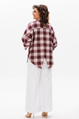 Блуза Michel Chic 788 бордо фото 6