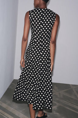 ZW COLLECTION POLKA DOT MIDI DRESS - Zara фото 30