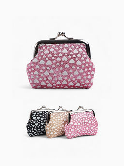 Кошелёк-монетница на фермуаре, 9?1.5?6.5 см, блестящий, с принтом, МИКС