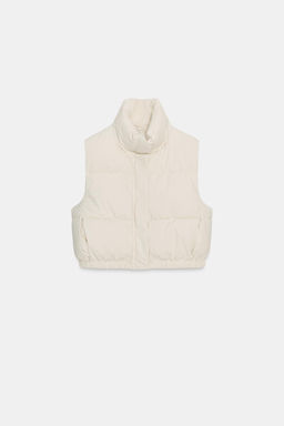 RUBBERISED QUILTED GILET
