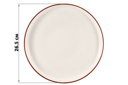 Набор 2 тарелок с прямым бортом 26,5*26,5*3 см Терра - Elan gallery фото 2