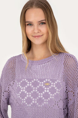 Женский сиреневый свитер - U.s. polo assn фото 8