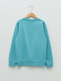 Bisiklet Yaka Basic Uzun Kollu Erkek ?ocuk Sweatshirt - Waikiki фото 2