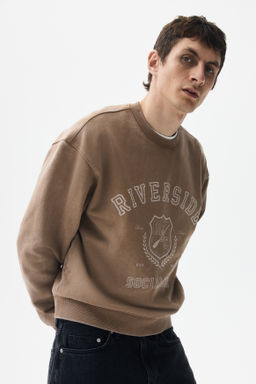Sudadera estampada Loose Fit - H&m фото 3