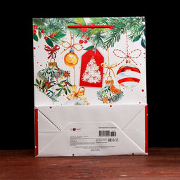 Пакет подарочный Ёлка с украшениями , 26 х 32х 12 см - Simaland фото 4