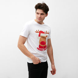 Футболка мужская KAFTAN «Merry Xmas» размер 50