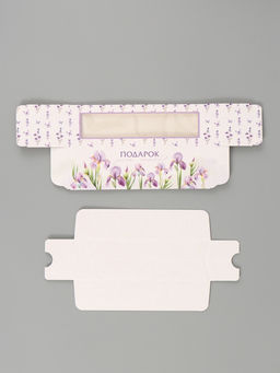 Цена за 5 шт. Коробка складная с окном Подарок для тебя, 5.5?18?5.5 см