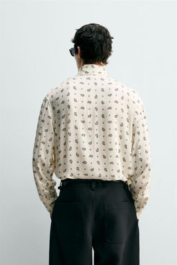 PAISLEY PRINT SHIRT WITH TIED DETAIL - Zara фото 3