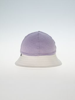 Панамка трикотажная вязаная (Молоко/Лаванда) - Jumbi фото 3