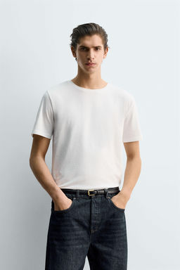BASIC SLIM FIT T-SHIRT - Zara фото 2