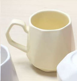 Кружка 270 мл с Гранями / VC-039 /уп 64/ Желтая