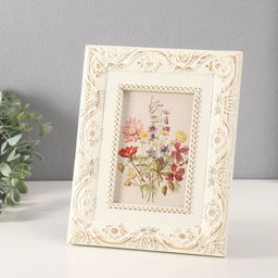Фоторамка для фото 10?15 см Узоры и цветы, МДФ, 2.1?20?25 см