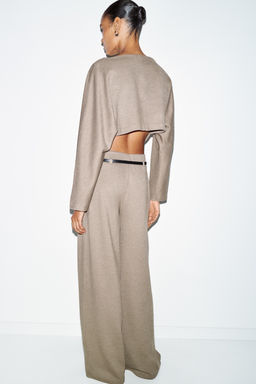 PALAZZO TROUSERS WITH BELT - Zara фото 6