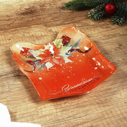 Тарелка в форме подарка Волшебных моментов, 15х17.3 см - Дорого внимание фото 3