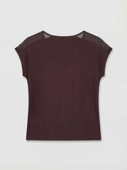 V Yaka T?l Detayl? Kad?n Pijama Tak?m