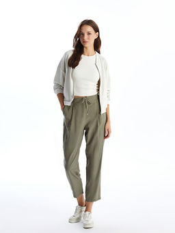 Beli Lastikli Loose Fit Kad?n Pantolon