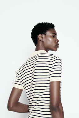 BASIC PLAIN KNIT POLO SHIRT - Zara фото 4