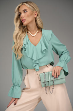Блузка Мишель (мятный) - Эльза фото 24