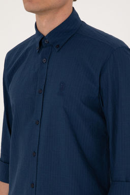 Erkek _ndigo Uzun Kollu G_mlek Sepette S_rpriz _ndirim - U.s. polo assn фото 7