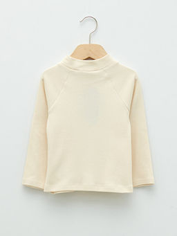 Bisiklet Yaka Uzun Kol Basic K?z Bebek Ti??rt - Waikiki фото 2