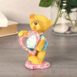 Фигурка Медвежонок с сердцем 11 см / 708-70 /уп 72/АКЦИЯ - Галеонтрейд фото 4