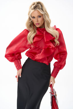Рубашка Алиша (красный) - Эльза фото 12