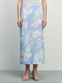 Юбка миди из хлопка / Zarina  фото 2