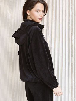 Худи из бархатистого велюра - Vilatte фото 8