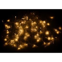 Электрогирлянда-занавес, светодиодная "Льдинки" 3м, 96 ламп, цвет: теплый белый