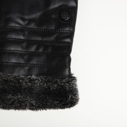 Перчатки мужские, безразмерные, с утеплителем, цвет чёрный