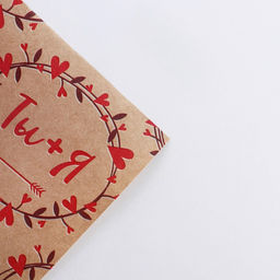 Цена за 10 шт. Бумага упаковочная крафтовая Для тебя, 50?70 см