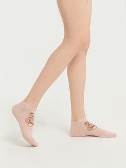 Цена за 5 пар! Носки женские розовые с рисунком в виде медведя - Mark formelle фото 2