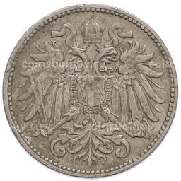 Монета 10 геллеров 1909 года Австрия