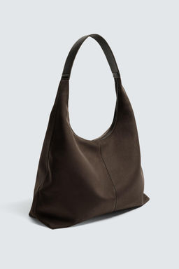 BOLSO SHOPPER LISO / Marr?n - Zara фото 5