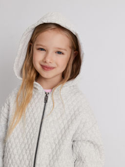 ACOOLA / Куртка (толстовка) детская для девочек Yastreb серый фото 6