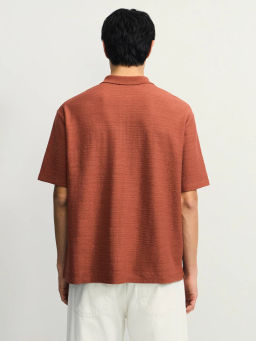 Футболка поло на молнии / Zarina фото 5