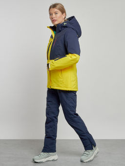 Горнолыжный костюм женский зимний желтого цвета 03307J - Chunmai фото 3