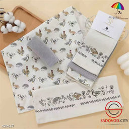 Льняные полотенце для кухни с петелькой