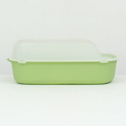 Туалет с бортом, 50×35×18 см, пластик, зелёный