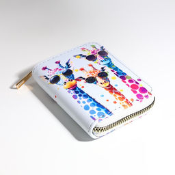 Кошелёк на молнии «Жирафы», белый