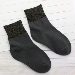 Детские носки 3-5 лет 15-18 см С люрексом Серый - Krumpy фото 3