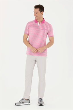 Мужская розовая футболка Неожиданная скидка в корзине - U.s. polo assn фото 4