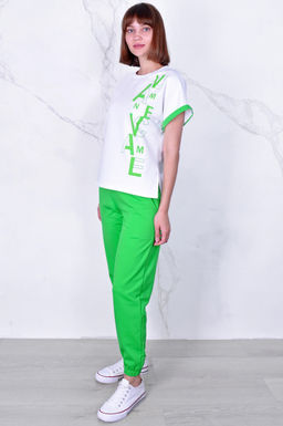 Арт. 2357 Костюм с брюками женский 44-52 (5 шт) Цвет:верх- кэмел, низ- кэмел - Калинка фото 20