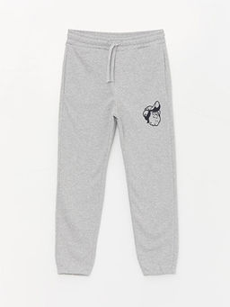 Beli Lastikli Bask?l? Erkek ?ocuk Jogger E?ofman Alt?