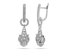 Серьги из серебра куб.циркон., МЦВА36