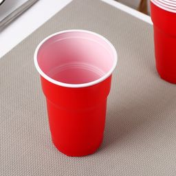 Стаканы одноразовые Факел Экстра, 500 мл, в наборе 10 шт, цвет красно-белый - Simaland фото 2