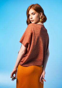 N2407 джемпер женский оранжевый - Mozart фото 4