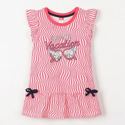 CRB wear/CSKG 62701-25-273 Платье модель туника для девочки, малиновый/Ex.Cherubino  фото 7